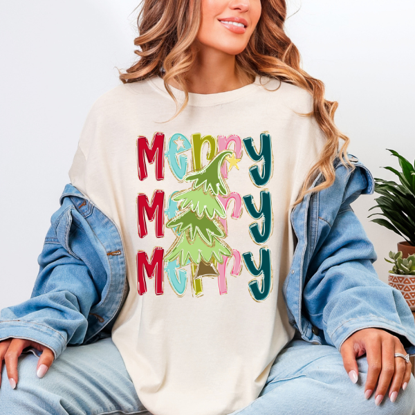 Merry Christmas Unisex T-Shirt, Seasonal Wear, Comfortable Tee