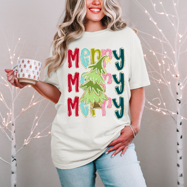 Merry Christmas Unisex T-Shirt, Seasonal Wear, Comfortable Tee