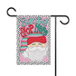 Santa Stop Here Garden Banner, Festive Yard Decoration, Christmas Decor, Holiday Sign, Seasonal Garden Flag